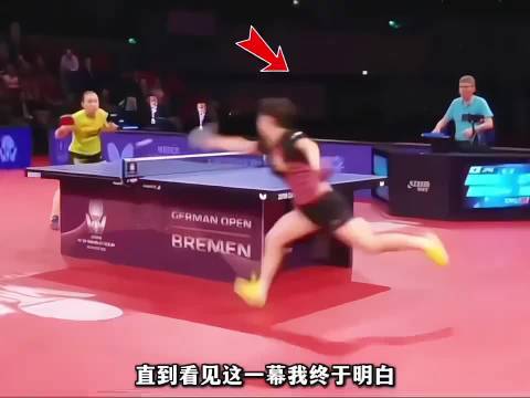 伊藤美诚试图偷袭反手大角度，没想到却被孙颖莎打个措手不及