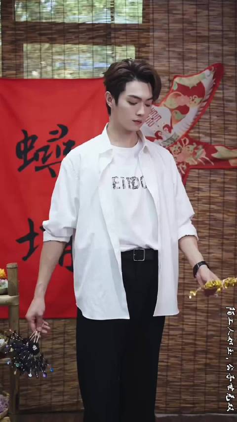 簪花美男子，一秒入画， 永远为凯凯的国风造型神魂颠倒！