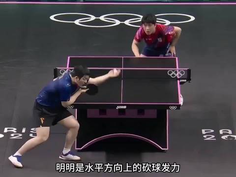 樊振东的神一手，打懵张本智和的一球