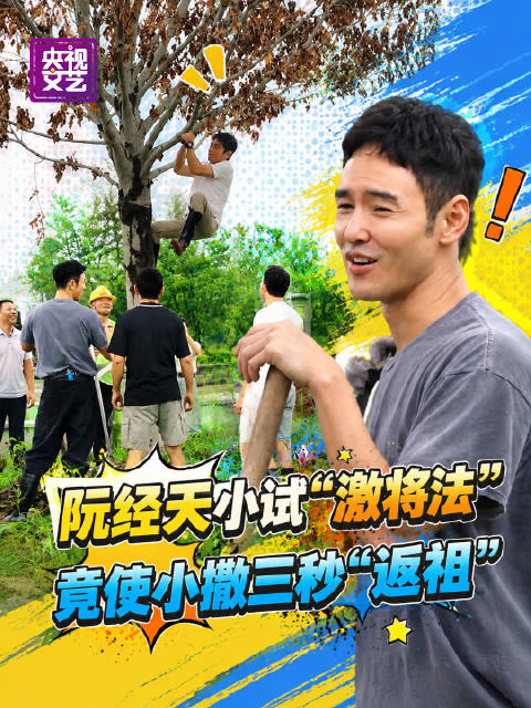阮经天略施激将法，撒贝宁三秒上树
