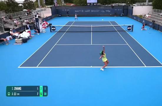 WTA1000辛辛那提站，张帅以5-7、3-6不敌李吉妮，遗憾止步