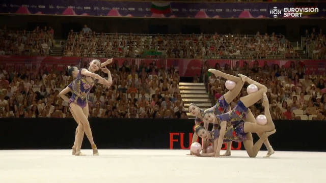 中国艺术体操队世锦赛五球银牌，国风《李清照》完美收官