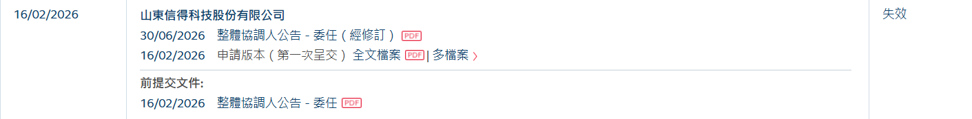 新股消息 | 信得科技港股IPO招股书失效