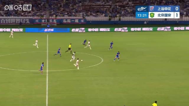曹永竞第73分钟破门，北京国安客场2-0领先