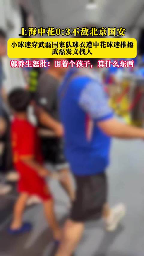 小球迷穿武磊球衣遭部分申花球迷围攻