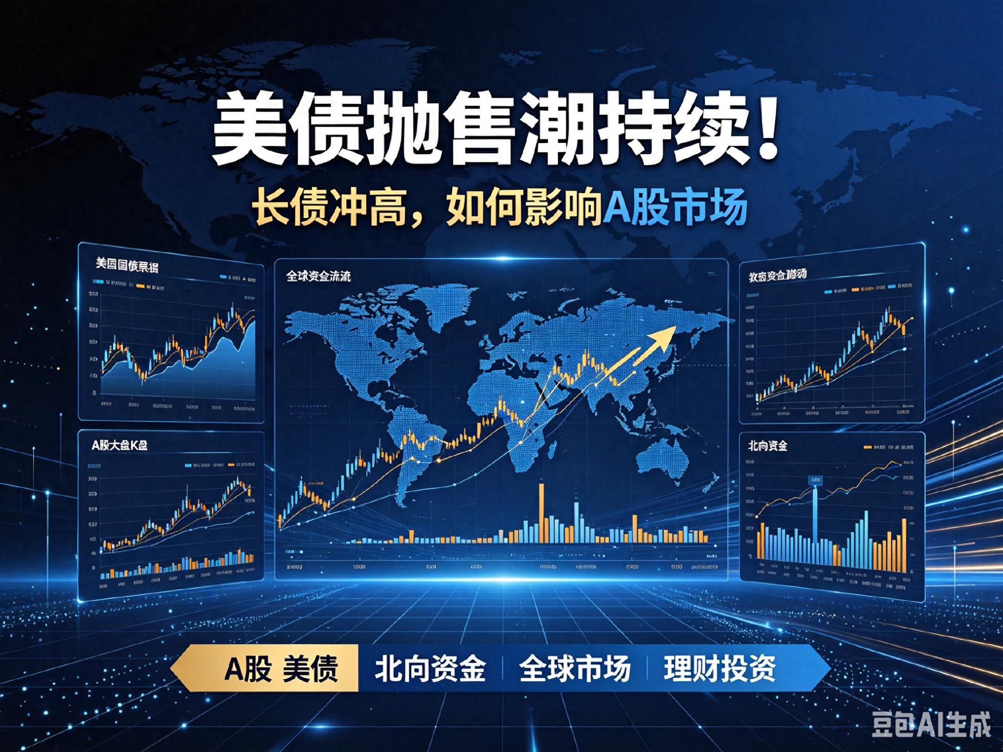 美债抛售潮持续！长债收益率冲高，全球市场如何传导至A股
