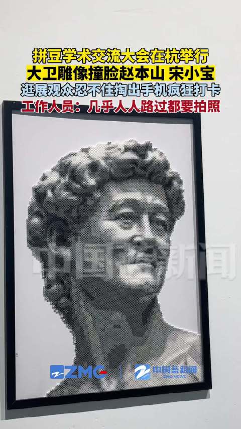 拼豆大卫雕像撞脸赵本山宋小宝
