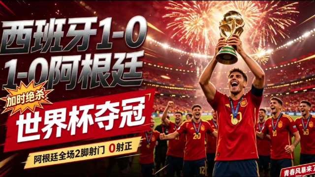 离谱！阿根廷全场0射正，西班牙青春风暴拿下世界杯！亚马尔