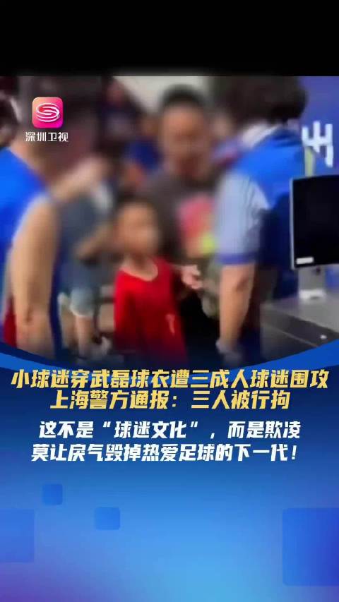 小球迷穿武磊球衣遭三成人球迷围攻 上海警方通报：三人被行拘