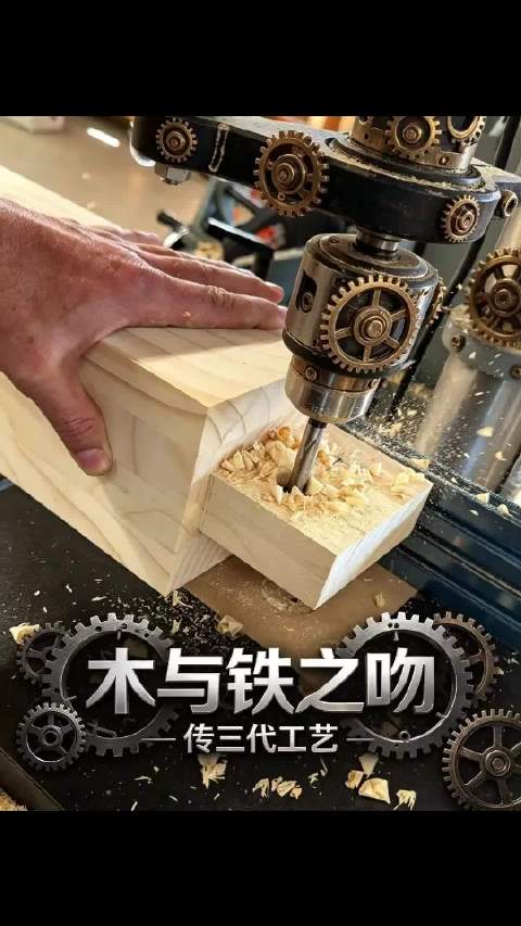 加拿大老木工达斯提尔用现代工具制作榫卯结构桌腿