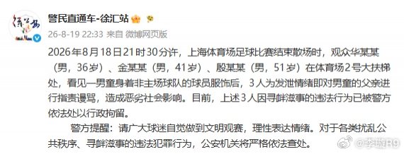 申花球迷三人因指责男童父亲被罚，争议背后是圈层潜规则还是过度反应？