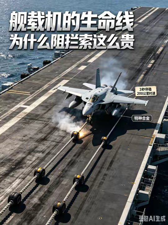 为什么航母上一根阻拦索，造价比顶级超跑还贵呢？