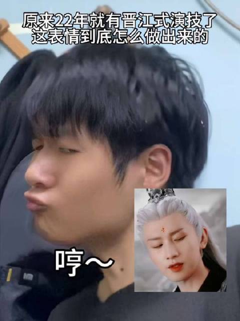 原来22年就有晋江式演技了，这么好看的表情到底怎么做出来的啊？