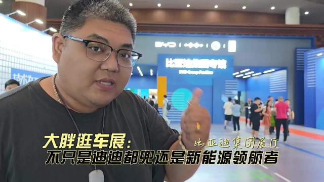 大胖逛车展 不只是迪迪都兜还是新能源的领航者 比亚迪集团展厅