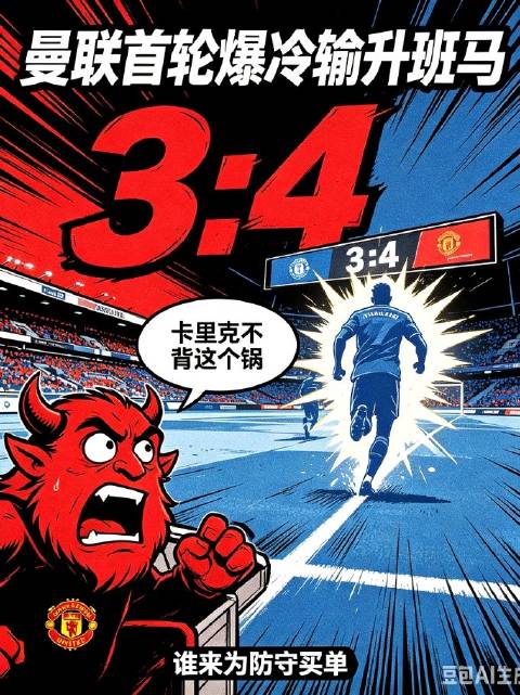 曼联首轮0-2负升班马，定位球失球引援滞缓