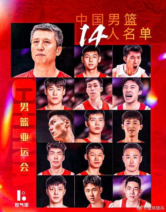 中国男篮亚运会名单中有哪些年轻球员？