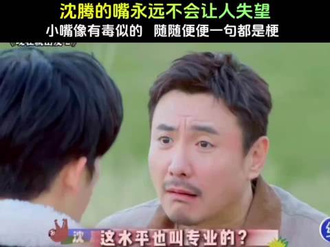 沈腾的嘴永远不会令人失望，小嘴跟淬了毒一样，随随便便一句都是梗！