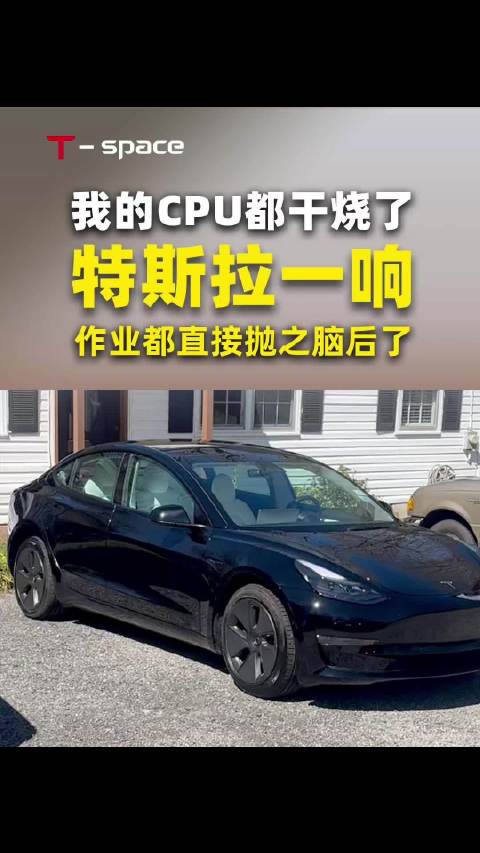 CPU干烧了，特斯拉一响，作业不想！ @车迷头条 @车圈大事件