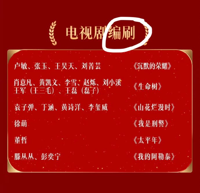 被写错名字的编剧们对此事有何回应? 被写错名字的编剧们对此事有何回应?