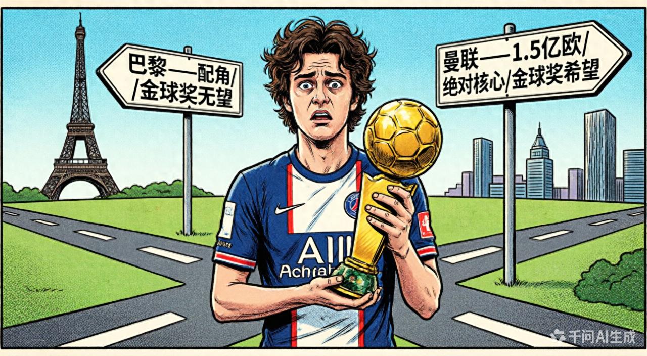 首轮0-2逼急了！曼联1.5亿欧报价K77，球员：想拿金球须离开巴黎