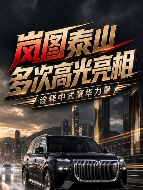 岚图泰山接连霸屏顶级盛会，中式豪华刷新世界印象