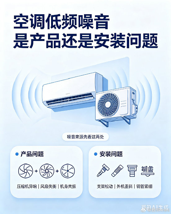 如何判断空调是否存在低频共振问题? 如何判断空调是否存在低频共振问题?