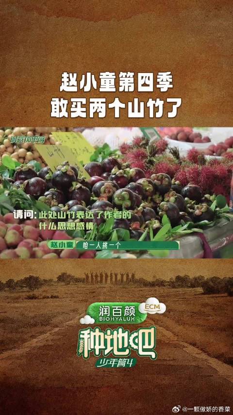赵小童第四季敢买两个山竹了