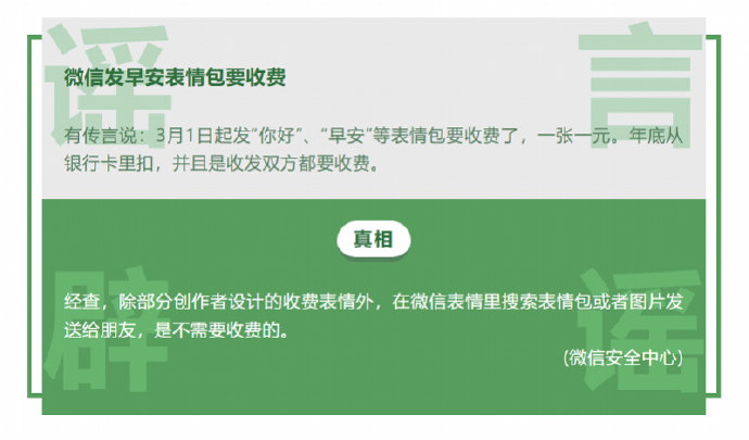 微信发早安晚安图片收费?官方辟谣来了 微信发早安晚安图片收费?官方辟谣来了