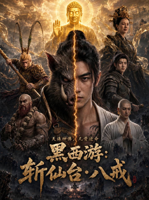 短剧·黑西游之斩仙台八戒-第45集-这是一个“老实人被逼到绝路后掀翻整个体制”的故事。取经圆满三百年后，唐僧圆寂，沙僧