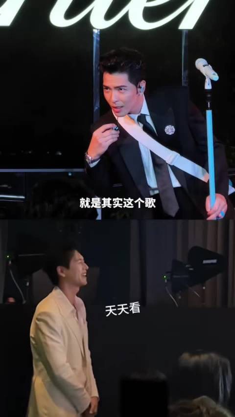 李现大哥和雨神面基现场 天天看国色芳华和锦绣芳华昵