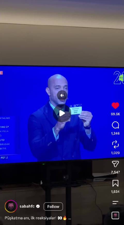 萨巴赫FC球员得知欧冠抽中曼联后的反应