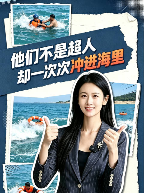 他们不是超人却一次次冲进海里
