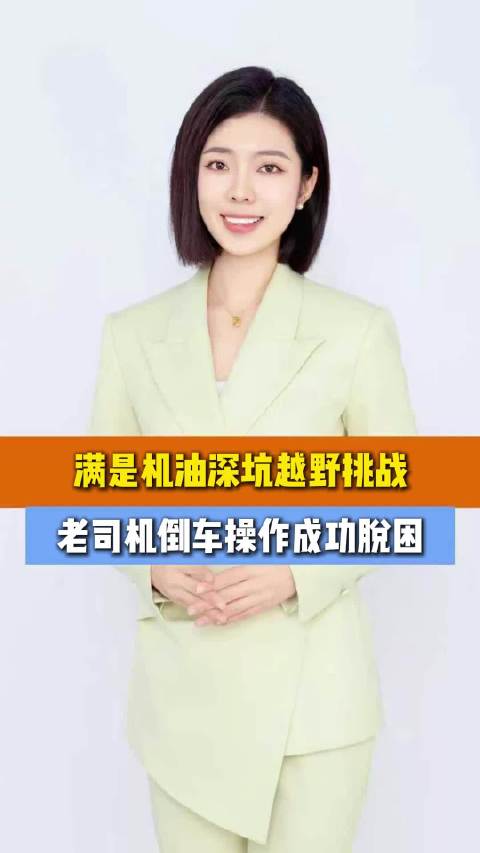 老司机倒车成功脱困机油深坑越野挑战