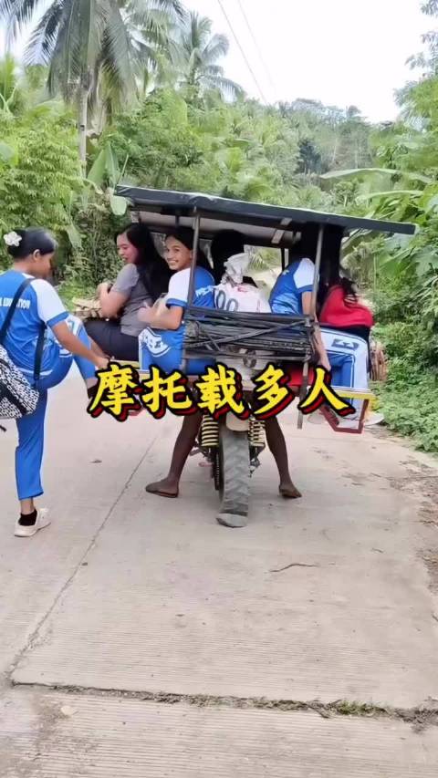 老挝的民间摩托改装车