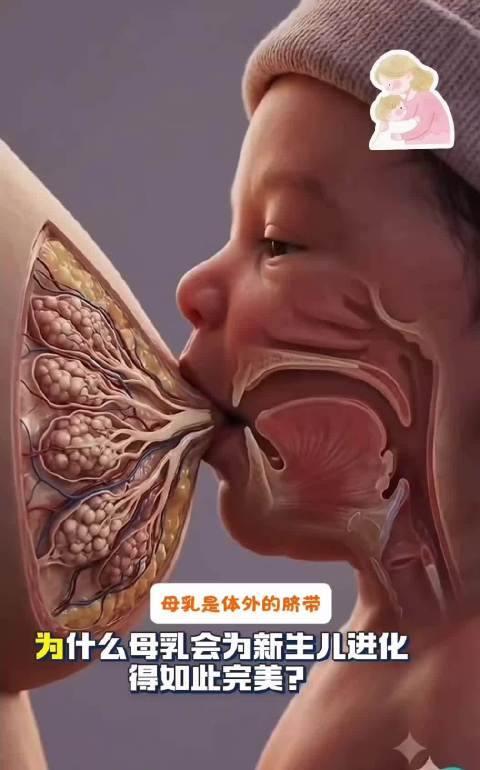 母乳是体外的脐带 母乳本质是女人的血液，血液上行是母乳下行是月经