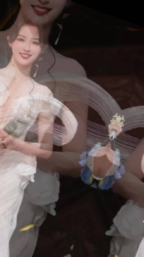 李莎旻子换造型师，白纱盘发尽显优雅从容
