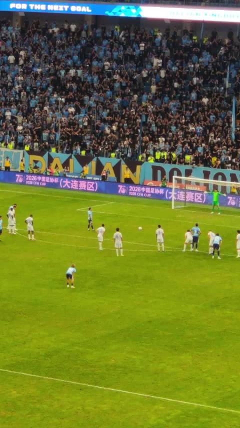 大连英博1-0胜上海申花，晋级足协杯四强
