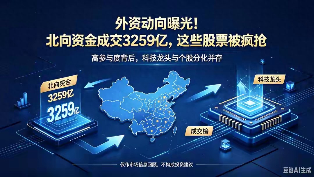 外资成交3259亿创近期天量！中际旭创42亿夺冠，但内部分化剧烈
