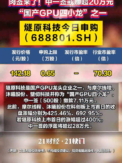 A股又迎大肉签A股新股中一签或赚超28万