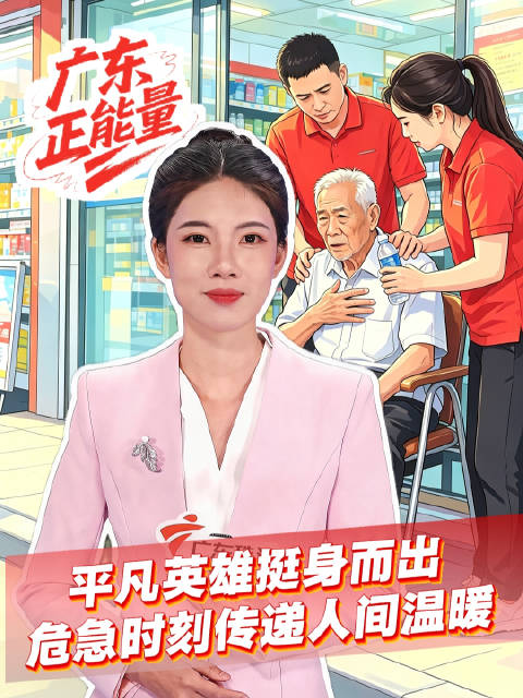 广东东莞朱先生挺身而出救助晕倒老人