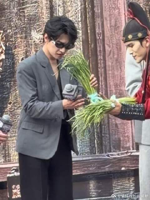 杨洋来了河南也得带一捆蒜薹回去！笑死！