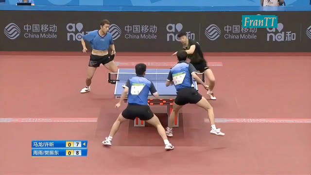 2017全运会男双决赛，许昕伤病打麻药上护腰