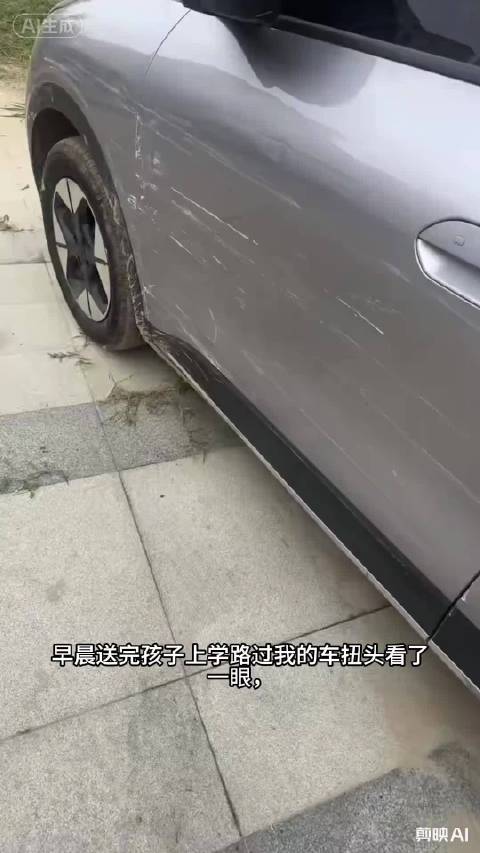 半年新车侧面被划，痕迹高度吻合后车主承认理赔