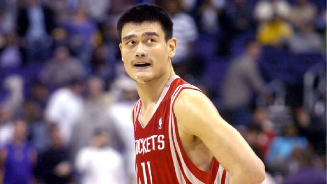 姚明低位进攻集锦