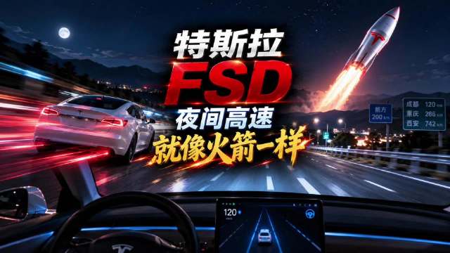 FSD的高速，已经是另一种体验特斯拉fsdfsd马斯克