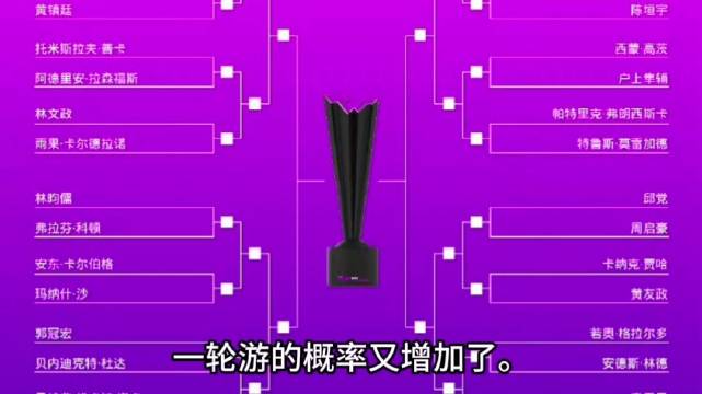 WTT澳门赛国乒三小将扎堆下半区，上半区空无一人