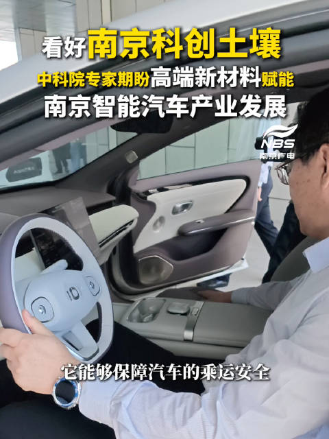 看好南京科创土壤 中科院专家期盼高端新材料赋能南京智能汽车产业发展