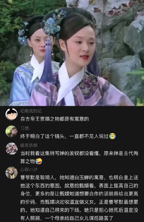 甄嬛传好多细节以前真的是没看懂