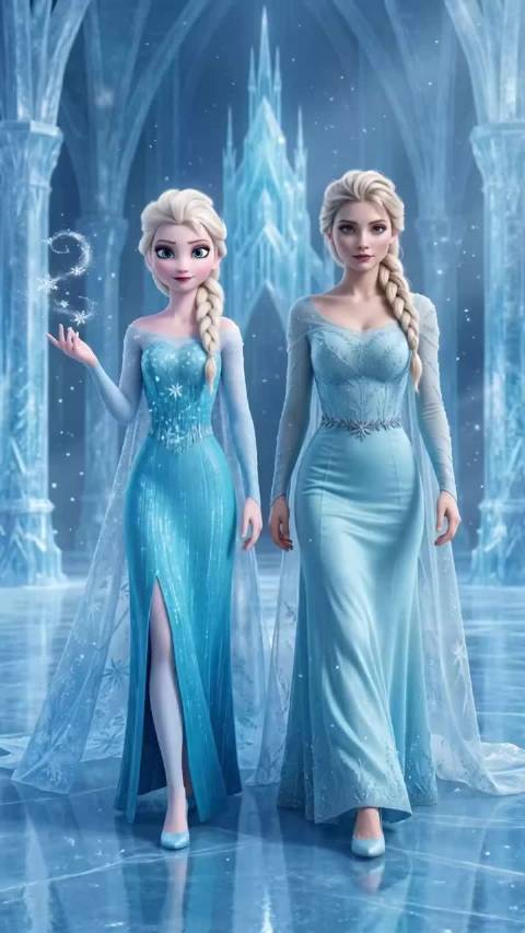 冰雪奇缘里的人物在现实世界居然是这样的