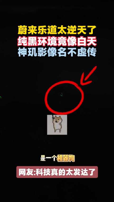 蔚来乐道太逆天了纯黑环境竟像白天！